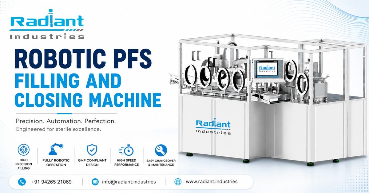 Robotic PFS Filling and Closing Machine in Saudi Arabia