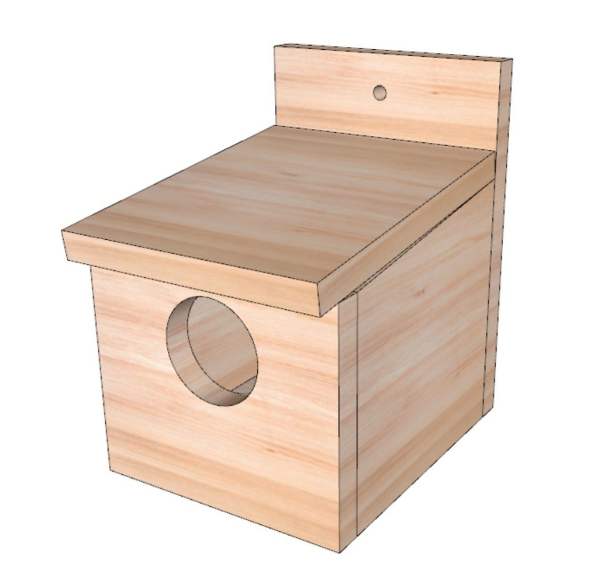 How to Build a Nest Box for Robins From Scrap Timber by Eugene