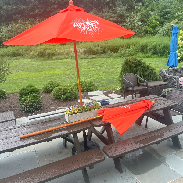 aperol patio umbrella The Hunt for the Aperol Spritz Umbrella: How We Brought La Dolce Vita to  Our Backyard | by The Amore Life