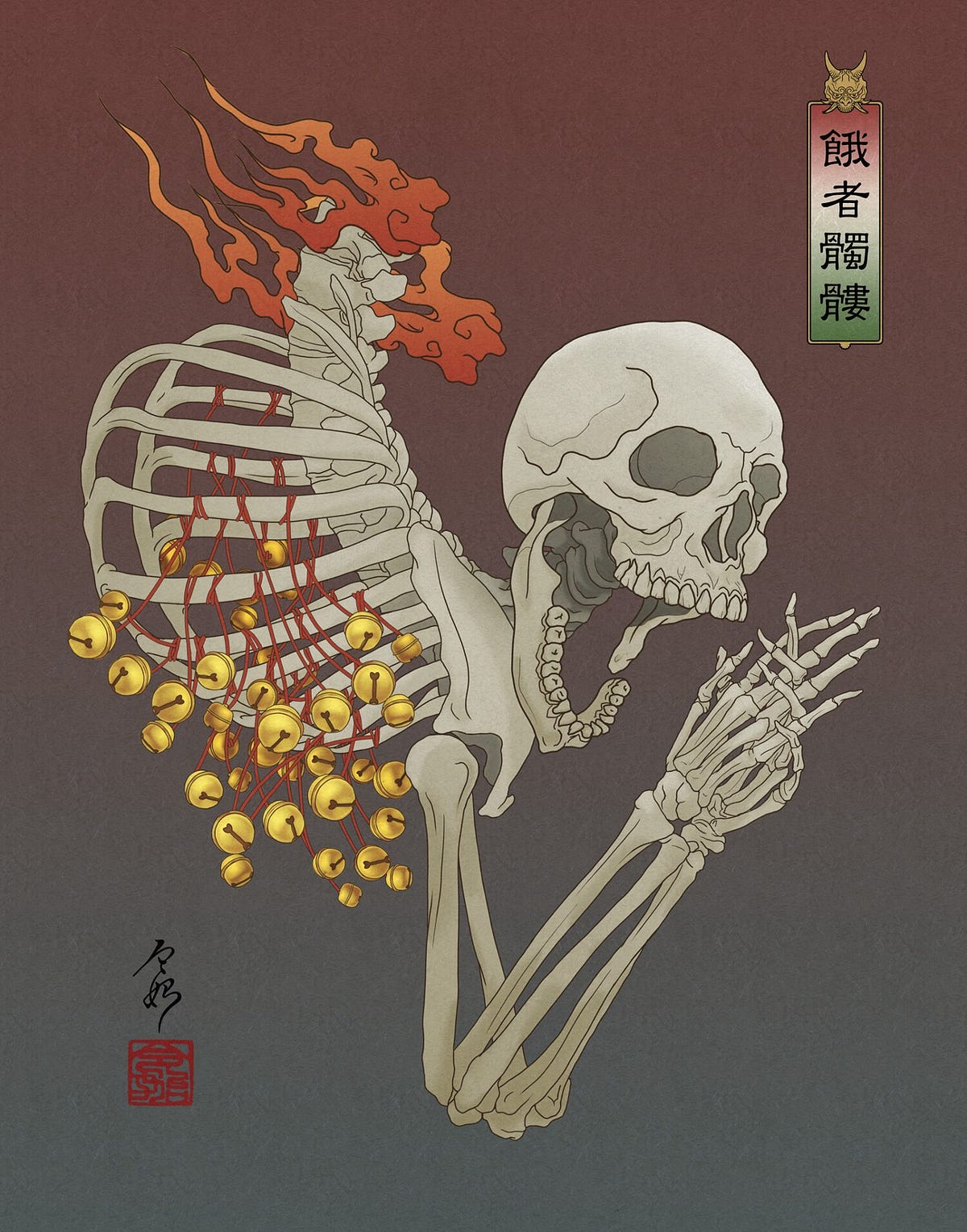【SALE／10%OFF Gashadokuro Medium - Gashadokuro - 絵画
