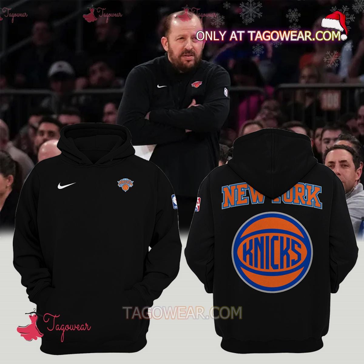 New York Knicks' Head Coach Tom Thibodeau Outfit Hooded Sweatshirt, by  Quangvanchau