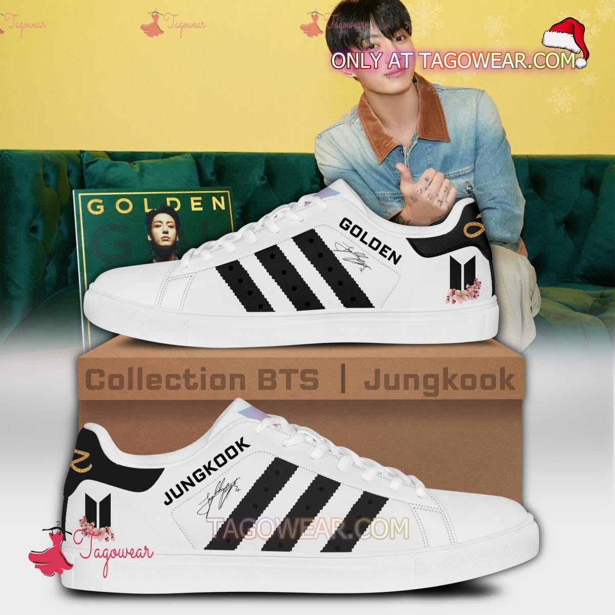 BTS Jungkook Golden Album Stan Smith Sneakers | by Tagowear shirt | Nov,  2023 | Medium