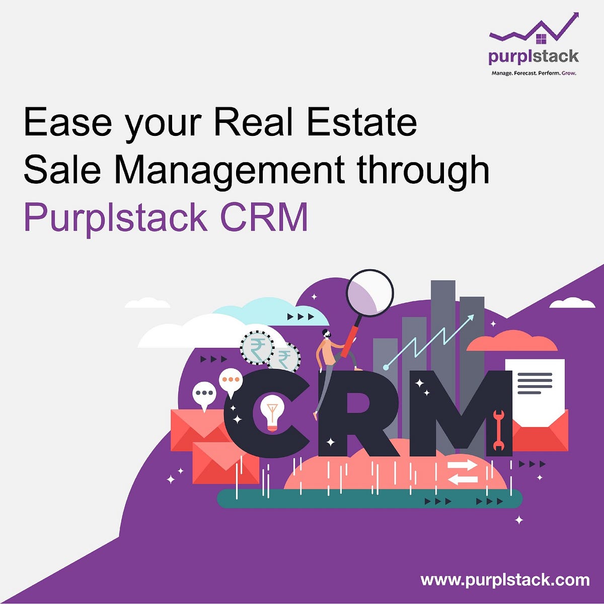 Best real estate software by Purplstack real estate CRM Medium