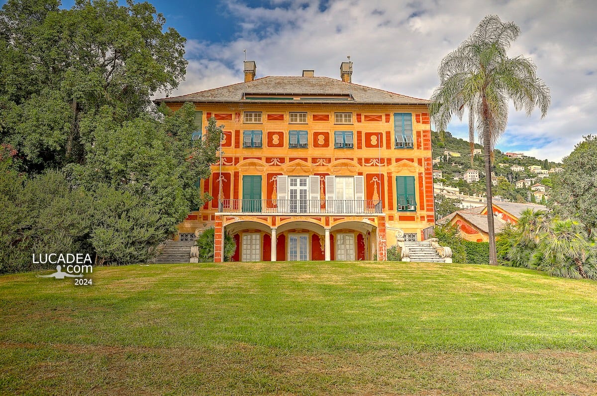La sontuosa Villa Grimaldi Fassio nei Parchi di Nervi