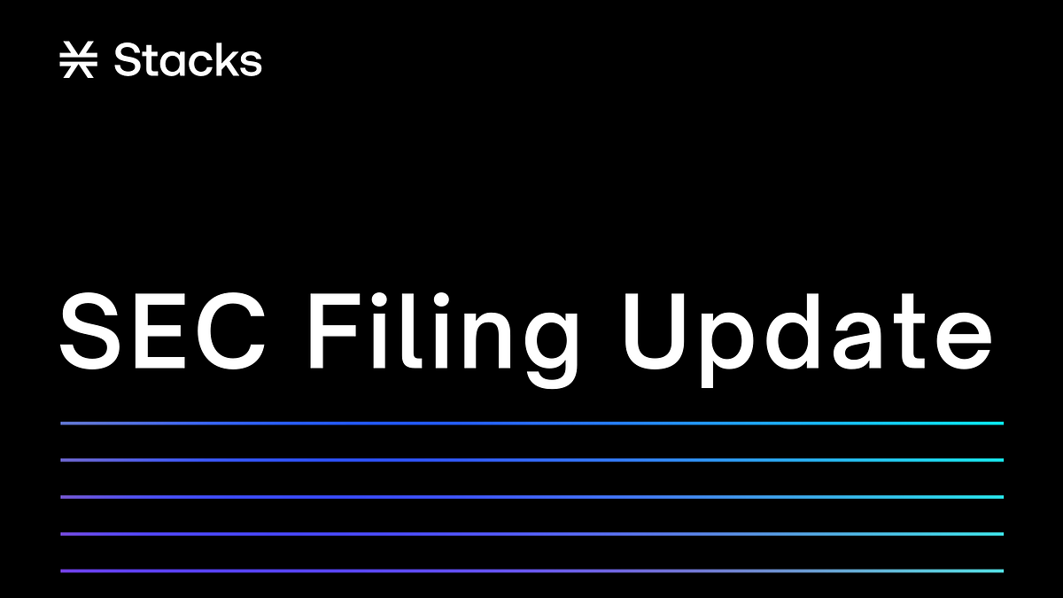 STX 토큰, Blockstack PBC로 인해 더 이상 미국 증권형 토큰으로 간주되지 않습니다 by GM Chung