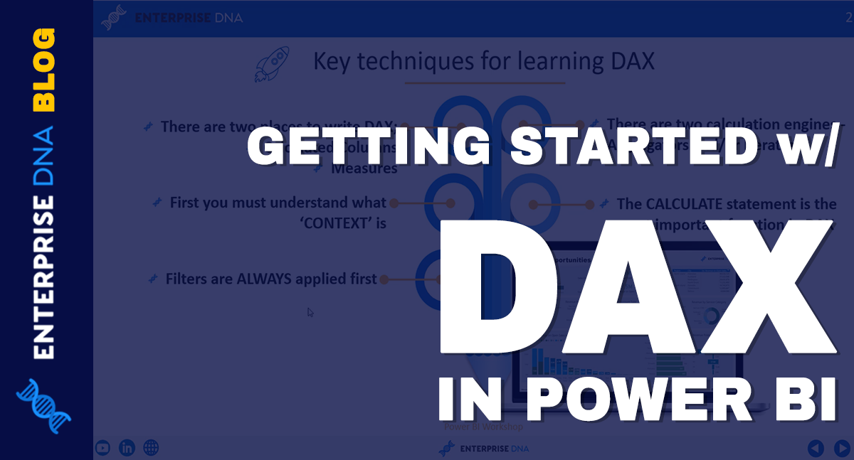 Getting Started W/ DAX In Power BI