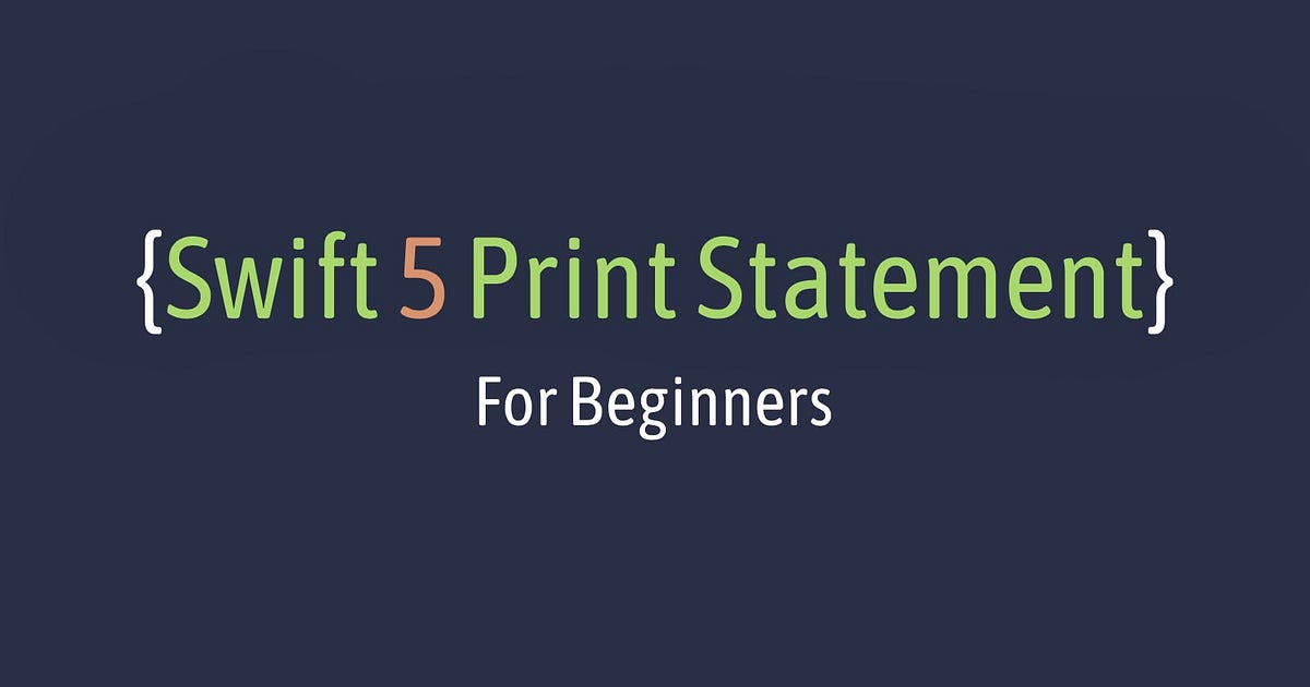 Swift 5 Basics - MrDiwash - Medium