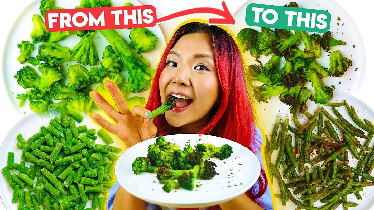 You’ll Never Look At FROZEN VEGGIES the Same Way Again (Air Fryer