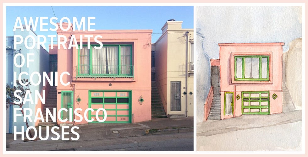 Awesome Portraits of Iconic San Francisco Houses — The Bold Italic — San Francisco