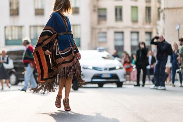 Three ways to style a Poncho. Since years there has been a debate… | by  Melanie Schwartz | Medium