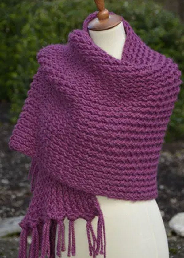 10+ Lush and Chunky Free Loom Knitting Scarf Patterns!