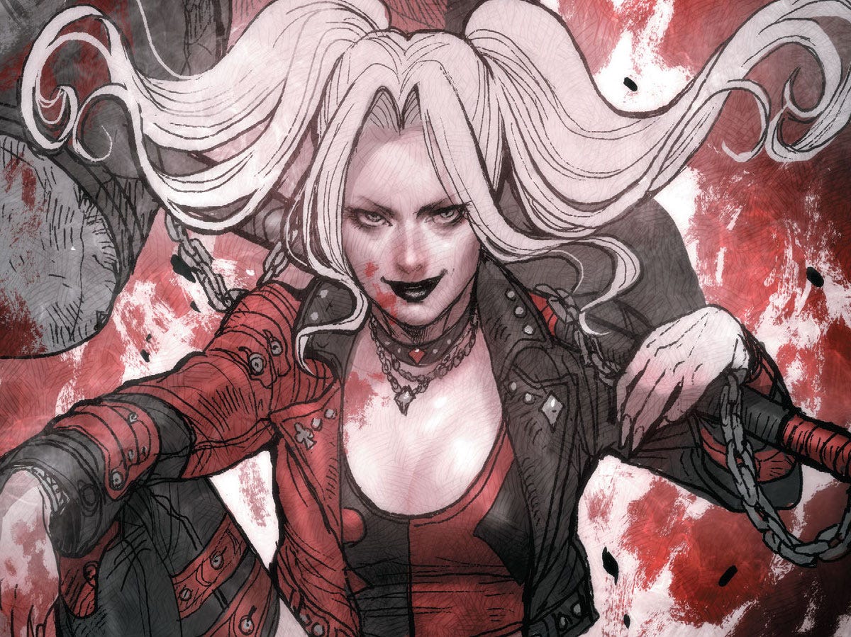 Review — Harley Quinn: Black + White + Redder #5 — A Dark Fantasy - GeekDad  - Medium