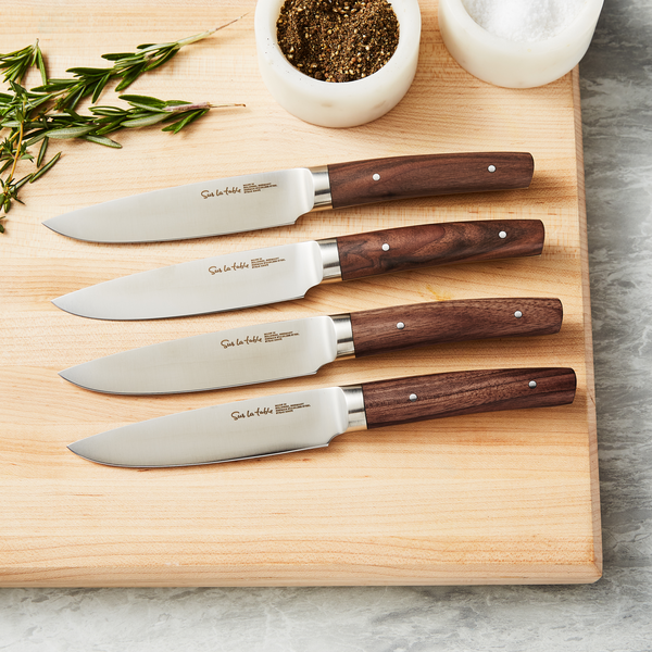  CAROTE 14 Pieces Knife Set with Wooden Block Stainless Steel  Knives Dishwasher Safe with Sharp Blade Ergonomic Handle Forged Triple  Rivet-Pearl White: Home & Kitchen