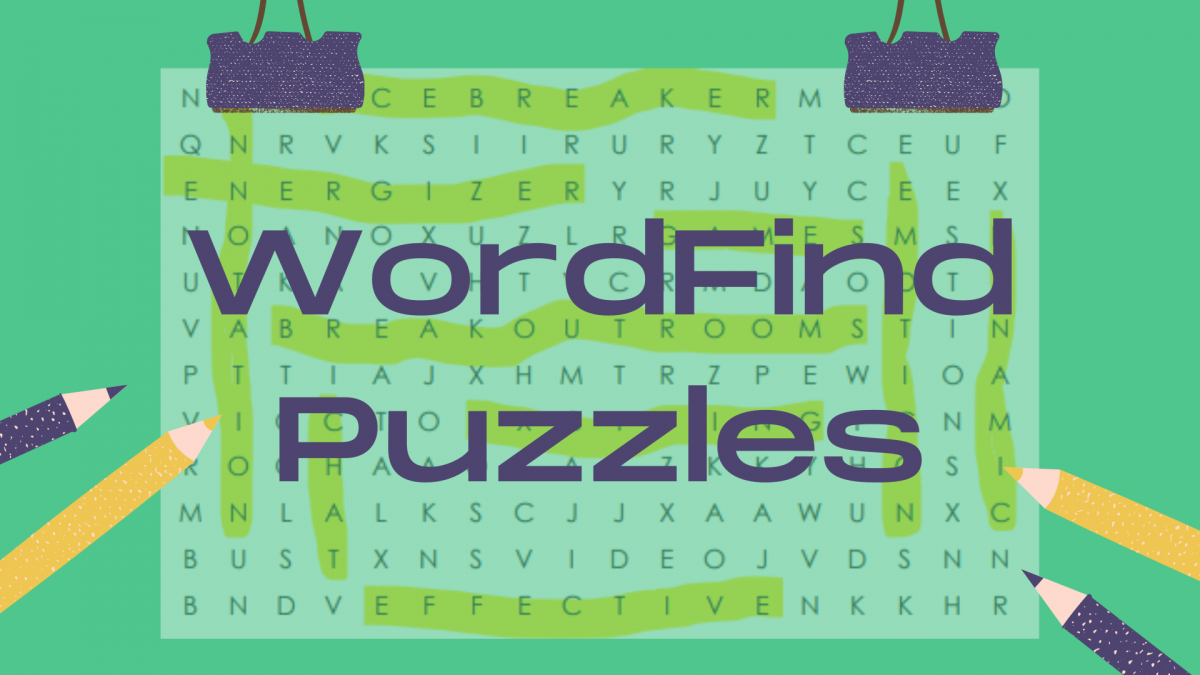 Exciting Wordfind Puzzles for Online Team Meetings by Camille Bryant