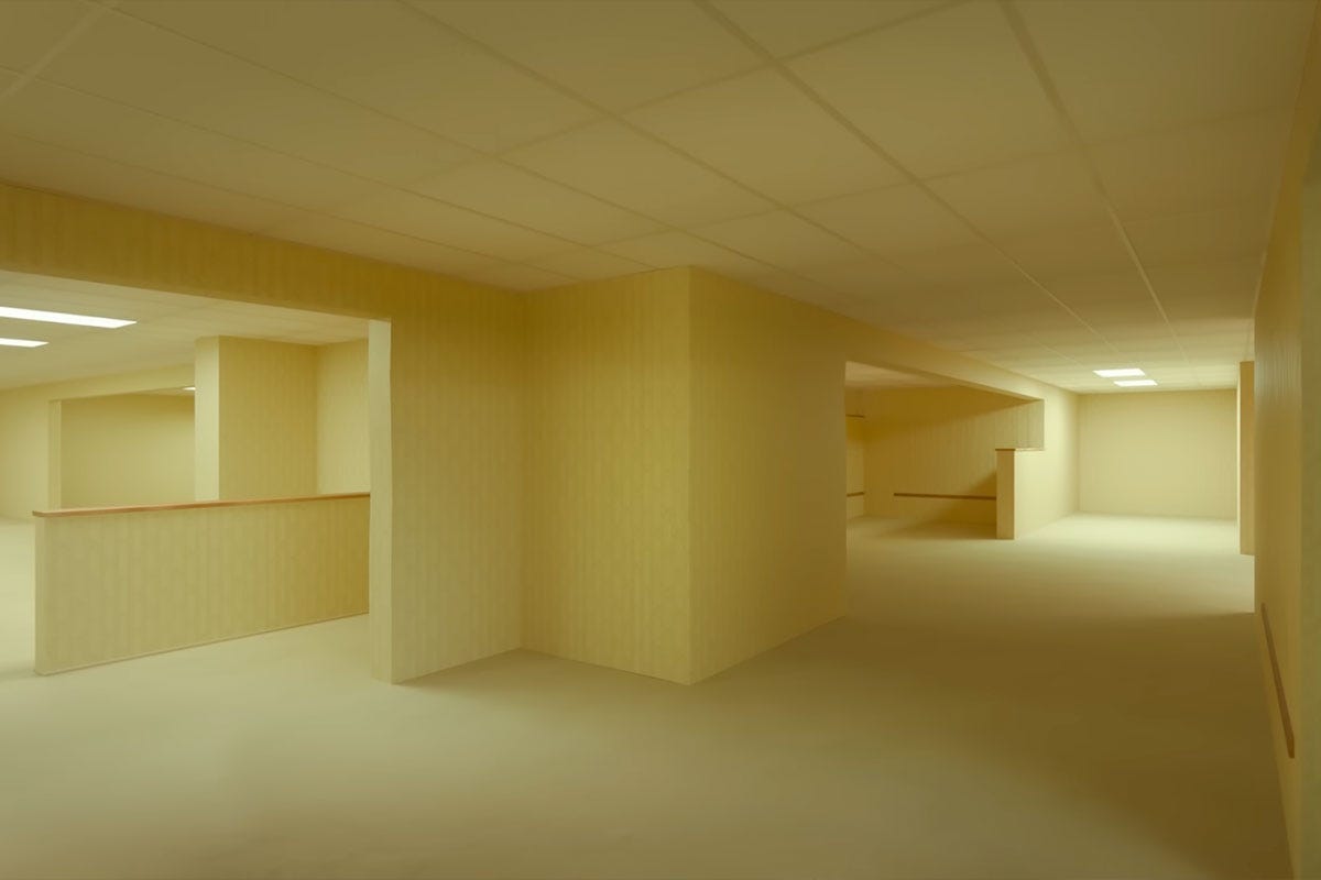 The Backrooms of a 4chan Creepypasta post Becomes A24’s Next Big Horror Movie