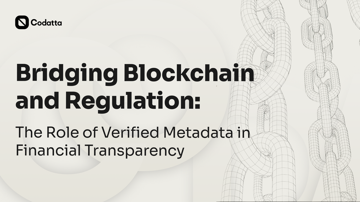 How Verified Data Standards Enable Secure, Compliant Blockchain Finance ...