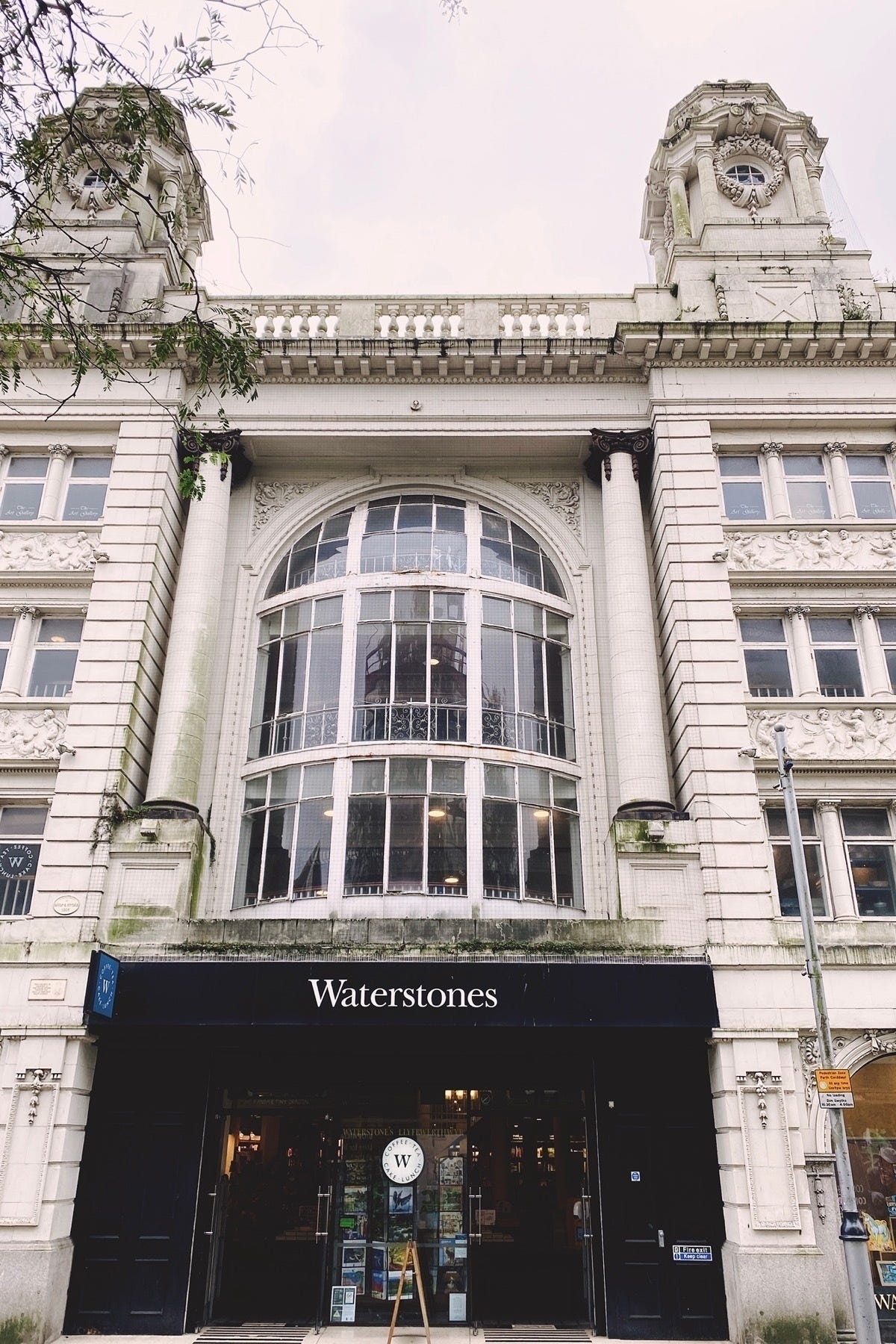 Waterstones in Swansea. Very nice building but a real shame