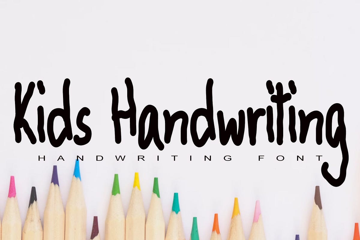 Kids handwriting font chloechroma medium
