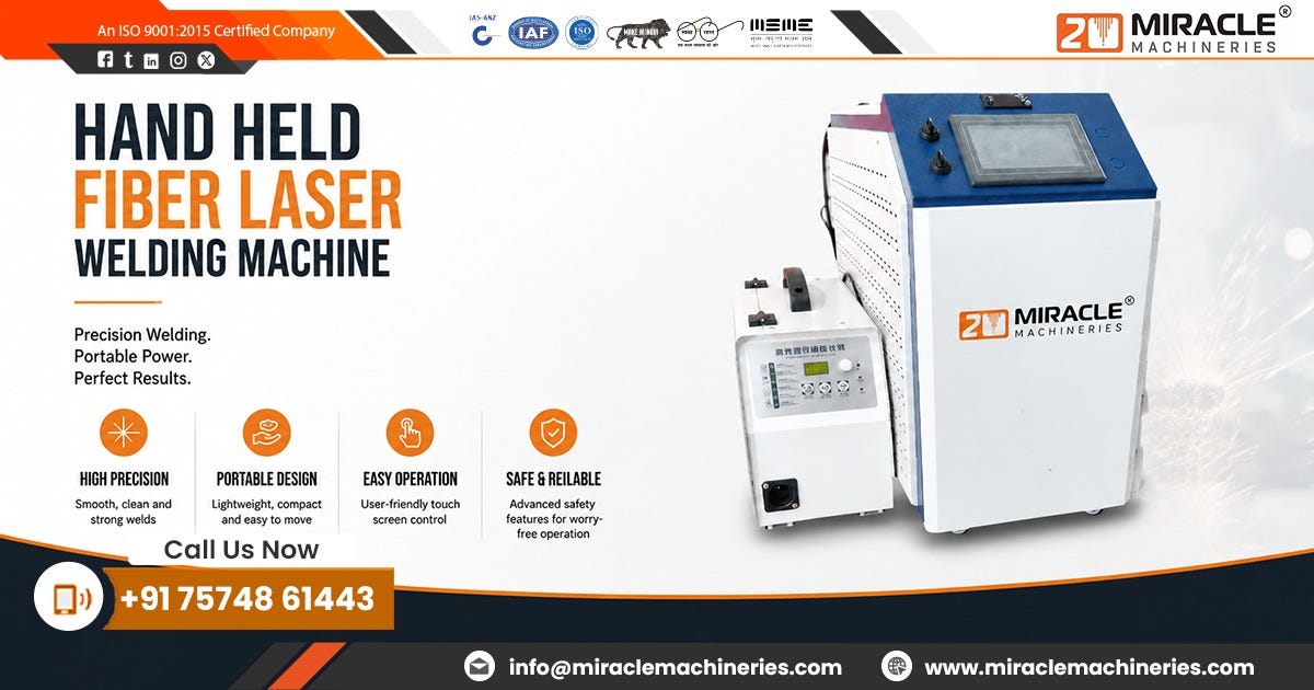 Hand Held Fiber Laser Welding Machine in Uttar Pradesh