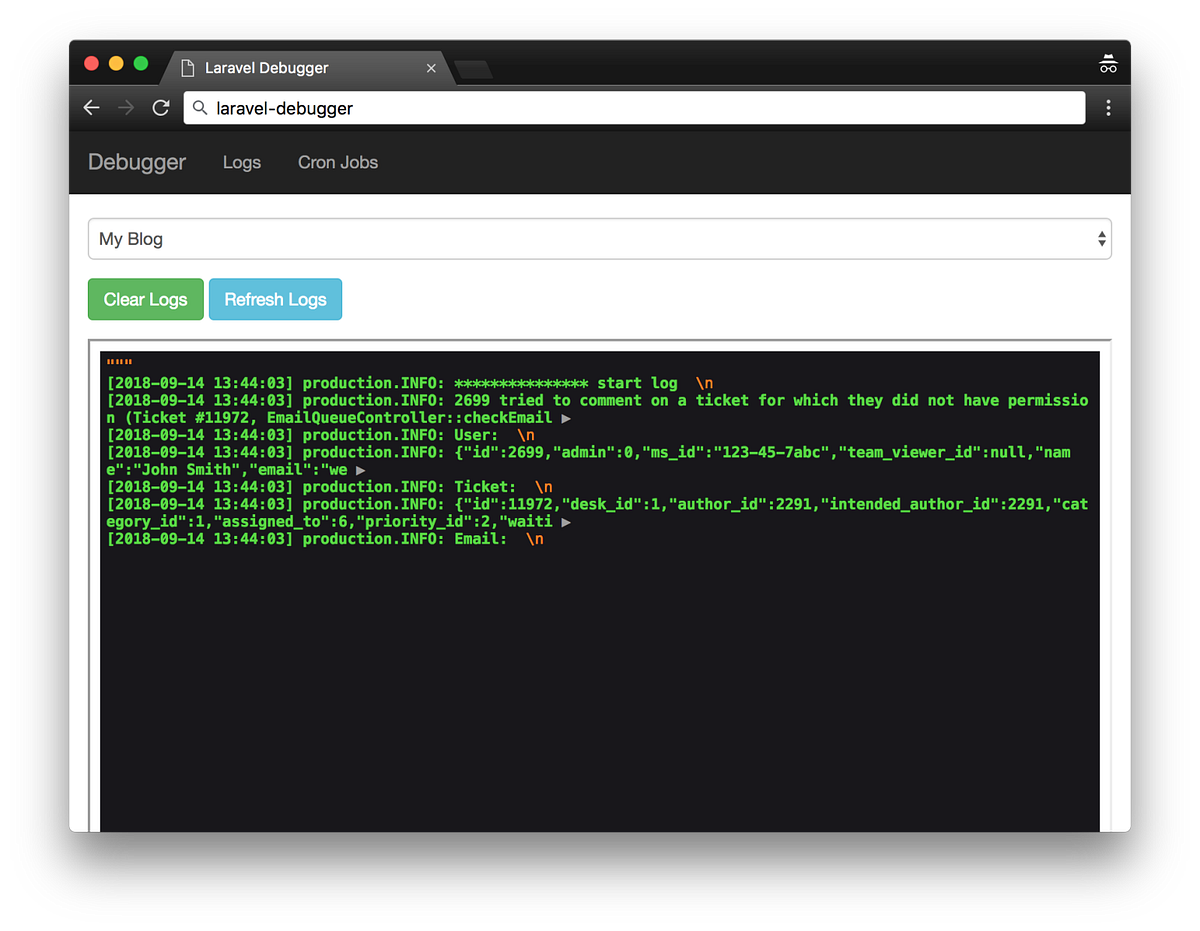 Laravel Log File Viewer. This project demonstrates reading… | by Ian ...