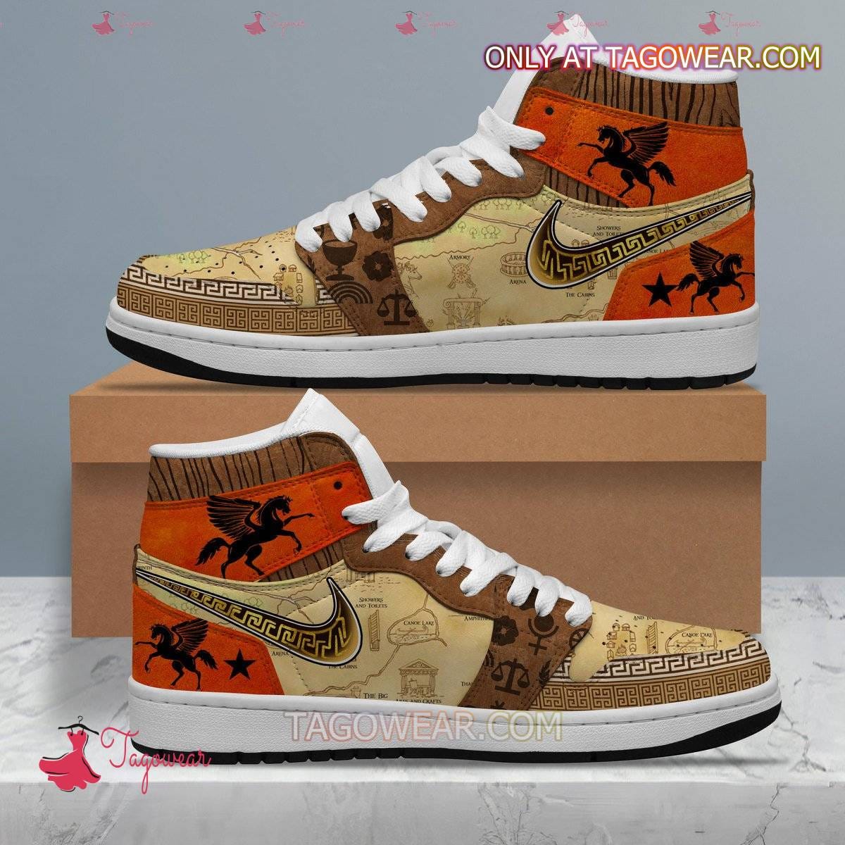 Map Of Camp Half-blood Air Jordan 1 Sneakers | by Tagowear.com | Feb, 2024  | Medium