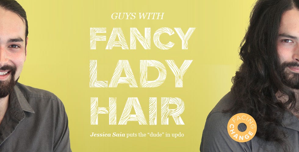 Image of: Guys with Fancy Lady Hair