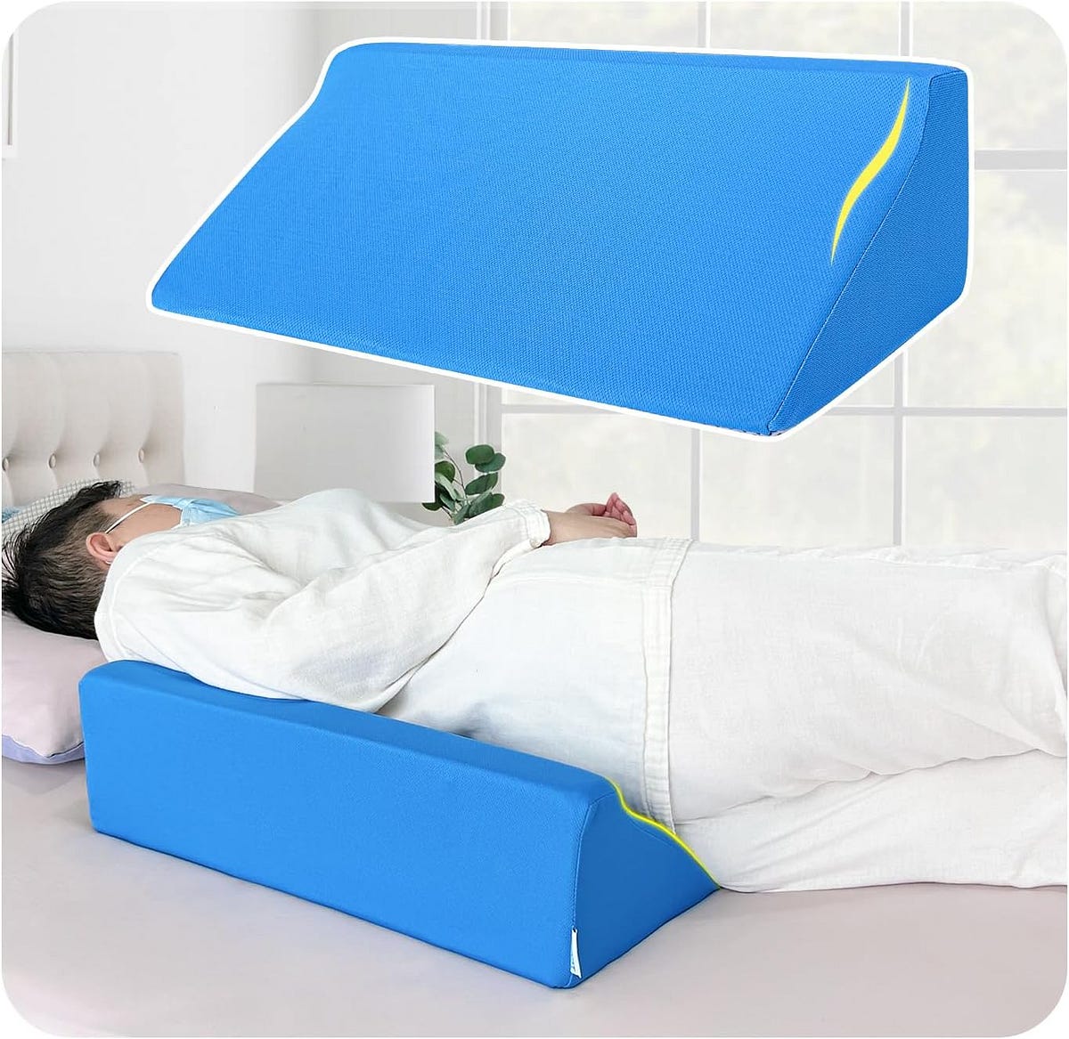 Bed Wedge Pillow Review Seniors’ Secret to Comfort by Maci Christian