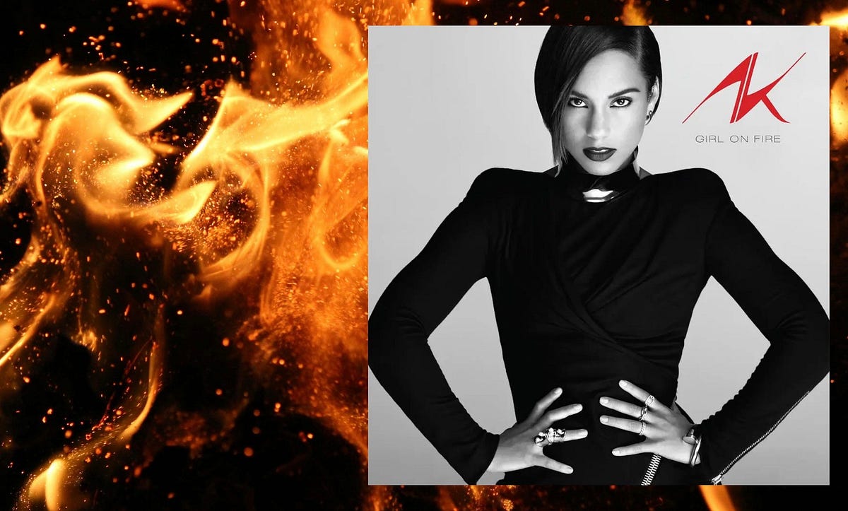 she's on fire alicia keys