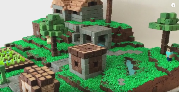 DIY Minecraft Village House diorama - papercraft 