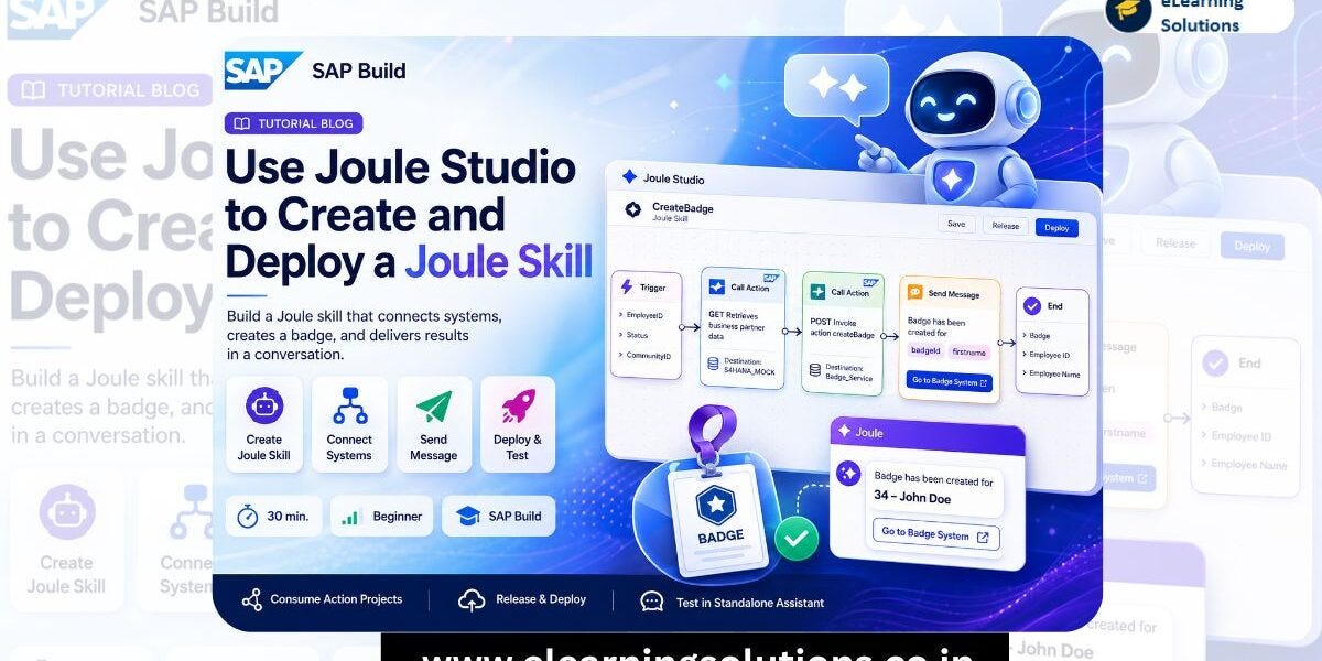How to Build and Deploy a Custom SAP Joule Skill Using SAP Build