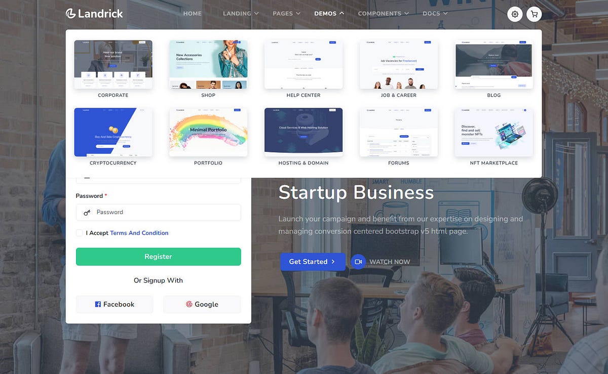 30 Best React Landing Pages Templates 2024 | by React Awesome | Medium