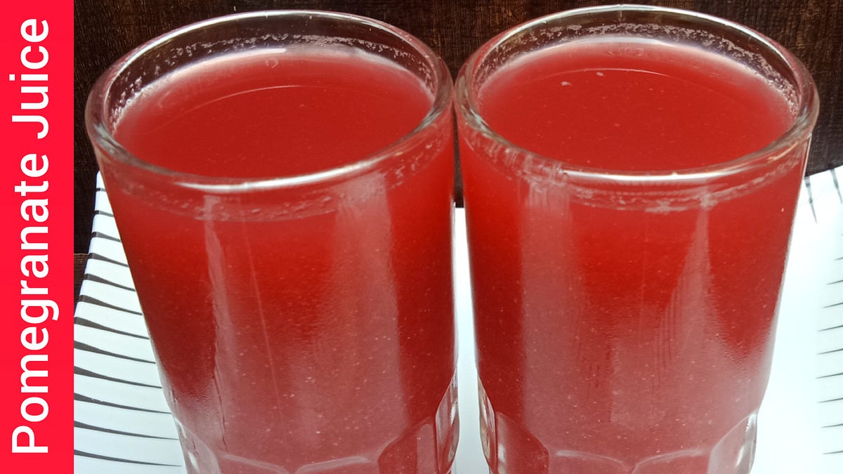 How to Make Pomegranate Juice at Home by KK Cooks And Bakes Medium