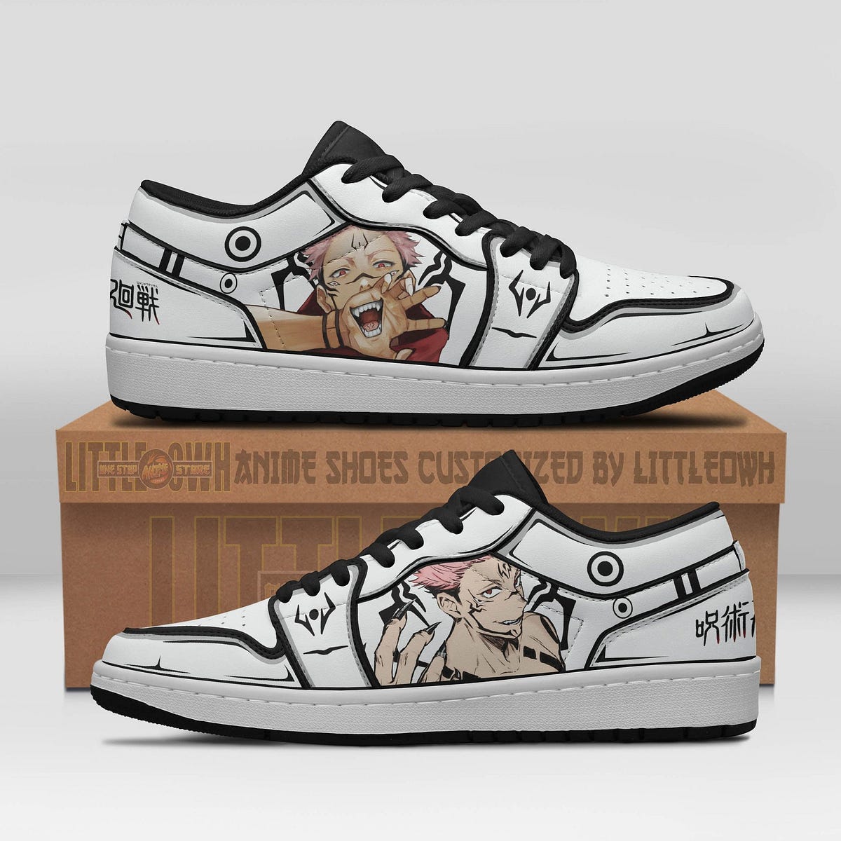 Sukuna Ryomen Shoes Custom Jujutsu Kaisen Anime Jd Low Sneakers Click ...