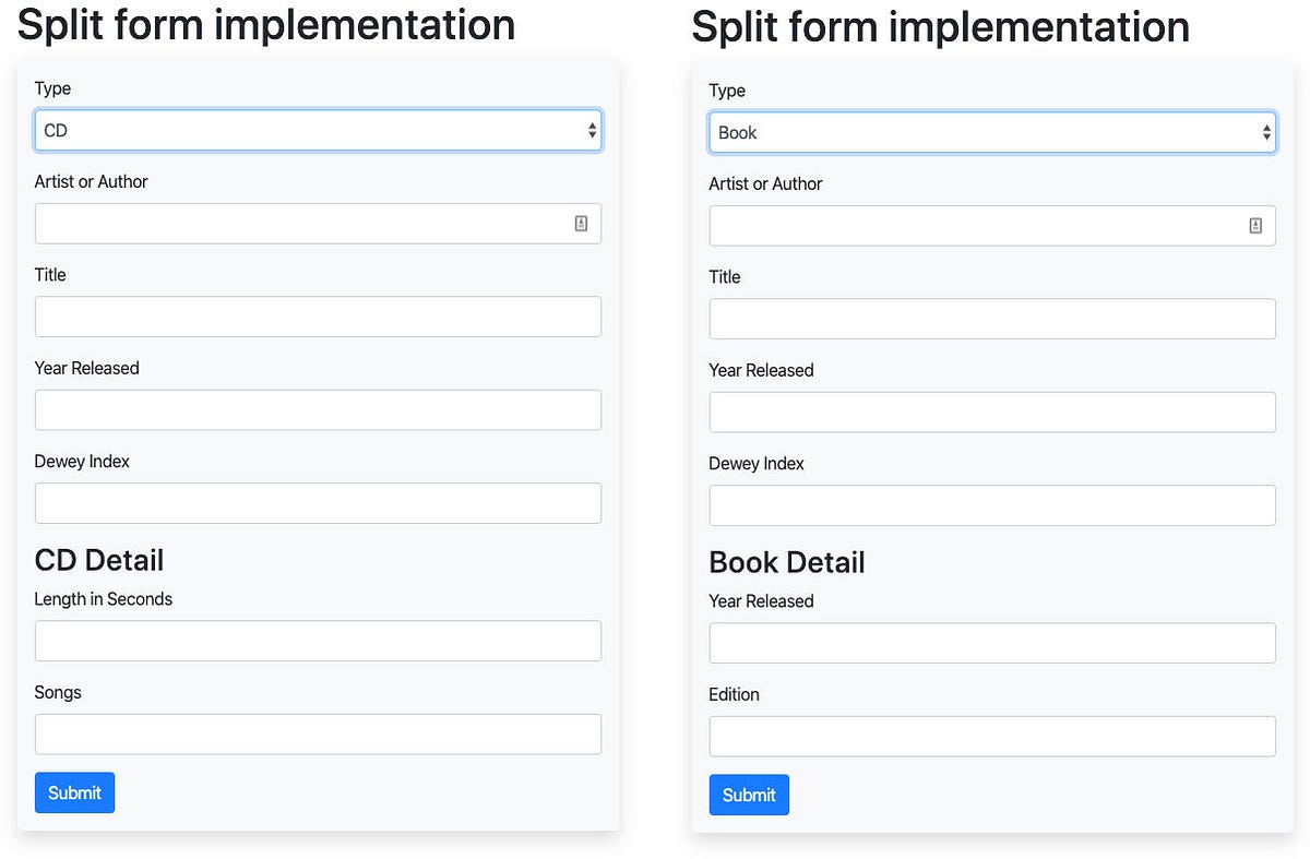 Angular Forms: How to create forms with different detail data | by ...