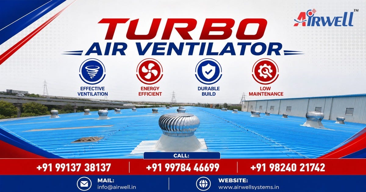 Turbo Air Ventilator Supplier in Hyderabad