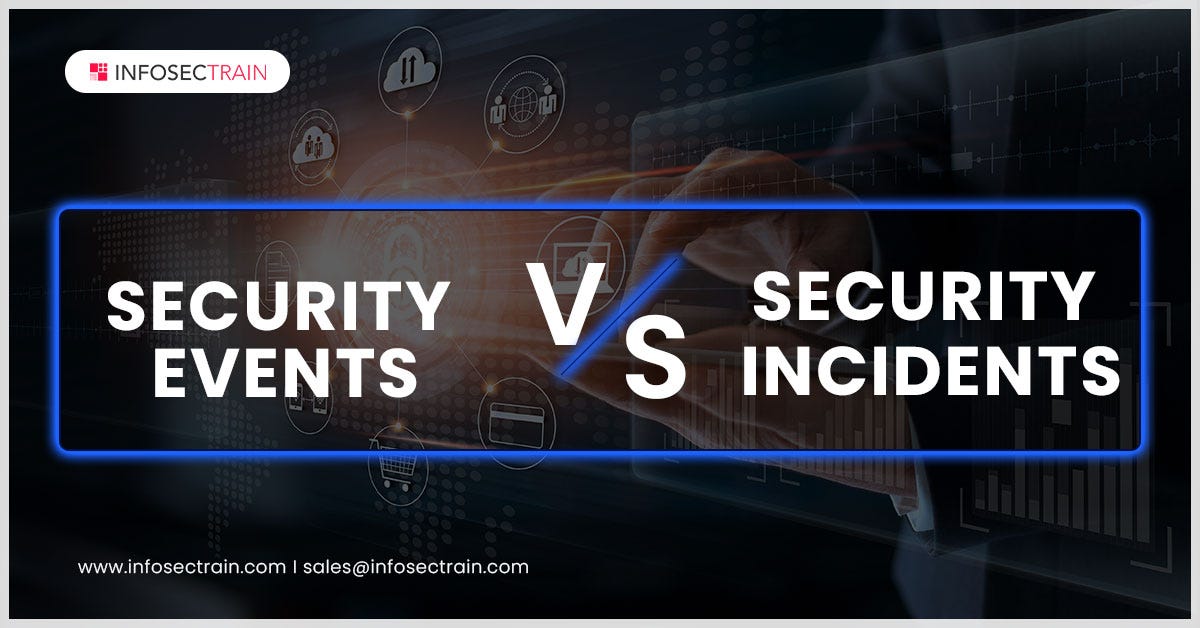 Security Events vs. Security Incidents by infosec train Apr, 2023