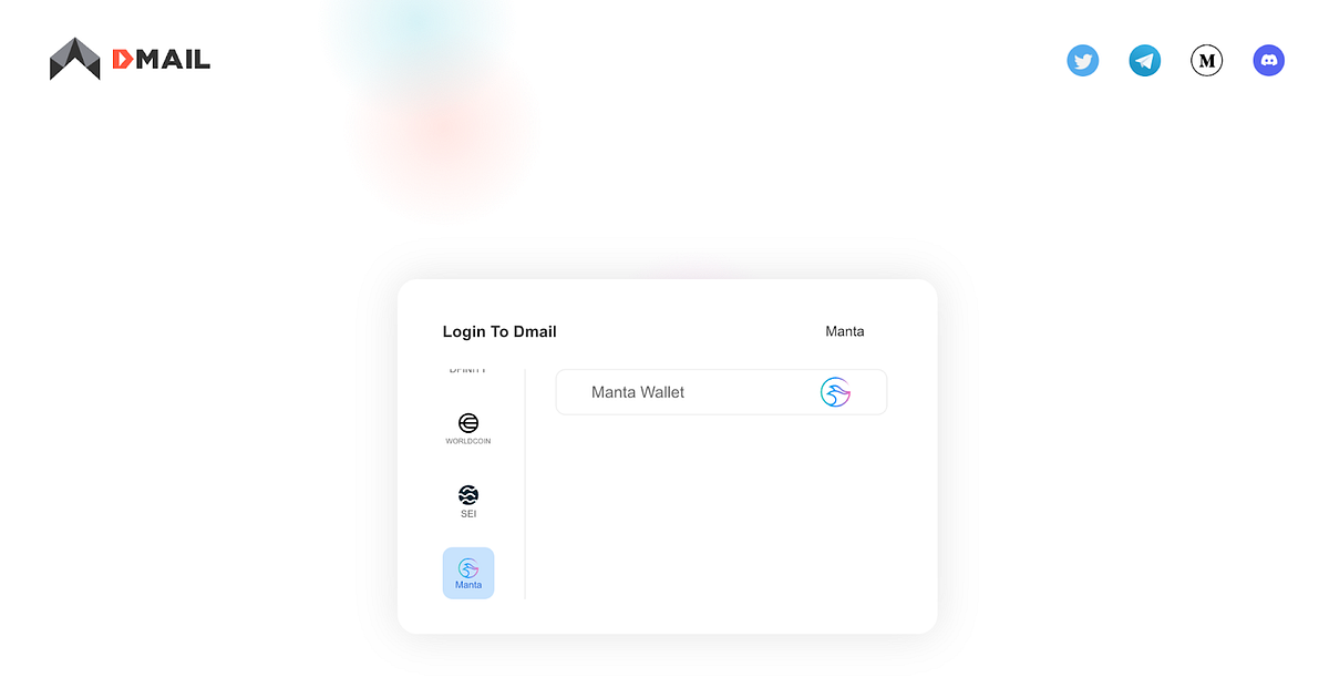 Manta Network Partners with Dmail: Seamlessly Access Dmail via Manta Wallet