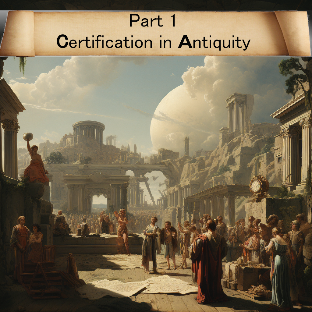 Part 1 — Certification in human history, a pillar of trust from antiquity to the web3 : Antiquity