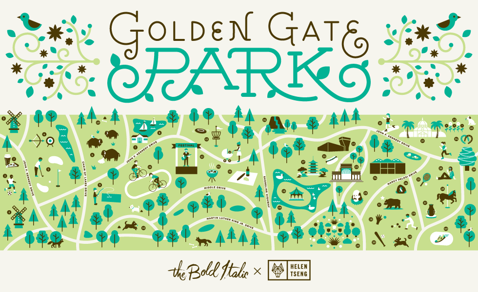 Image of: An Illustrated Guide to Golden Gate Park