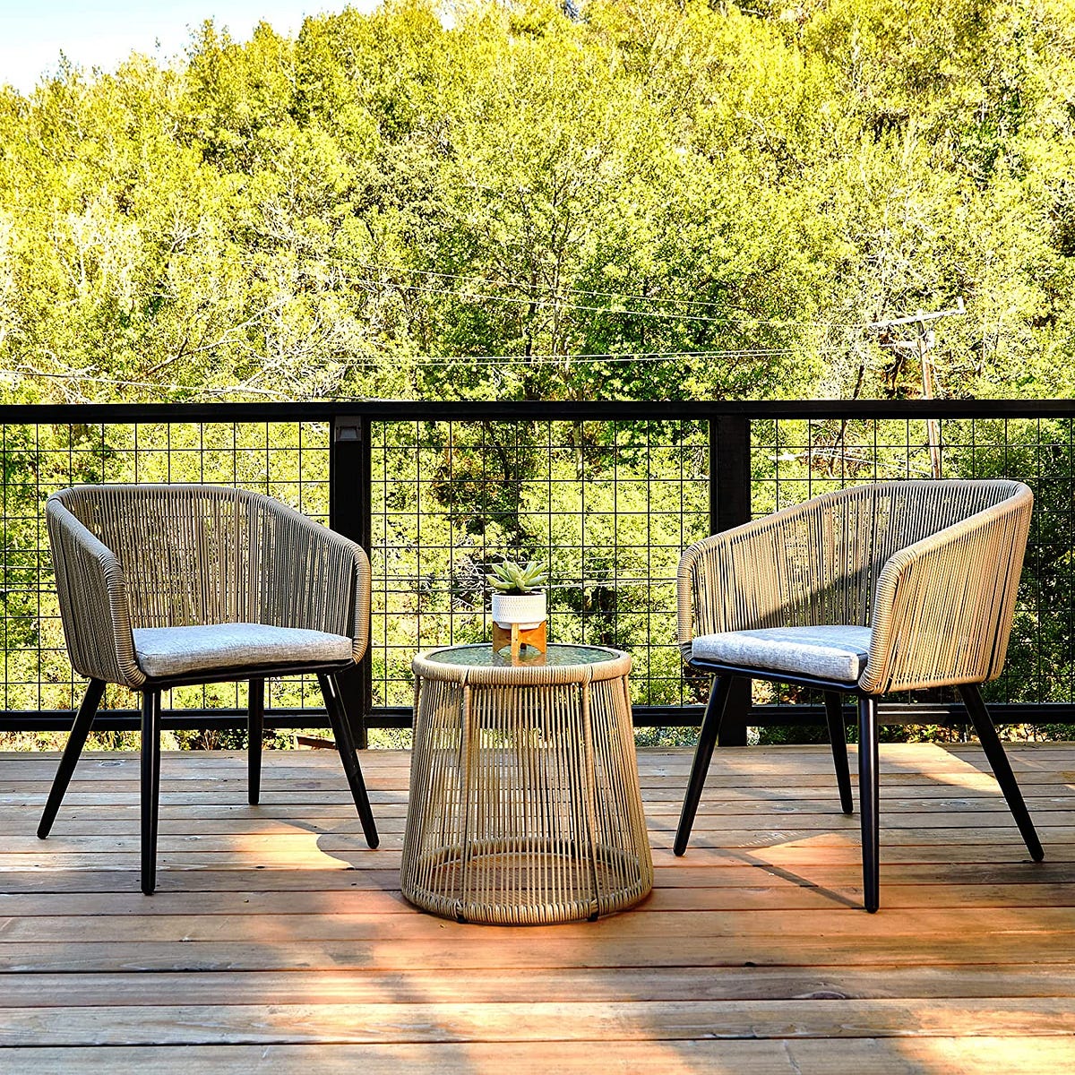 EAST OAK Patio Furniture Set by Bertram Mclennan Medium