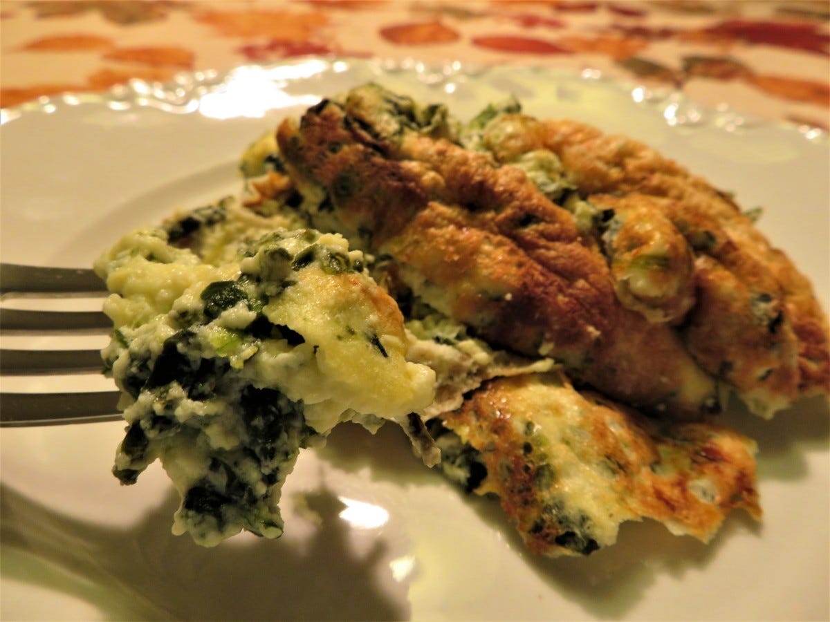 Spinach and Goat Cheese Soufflé