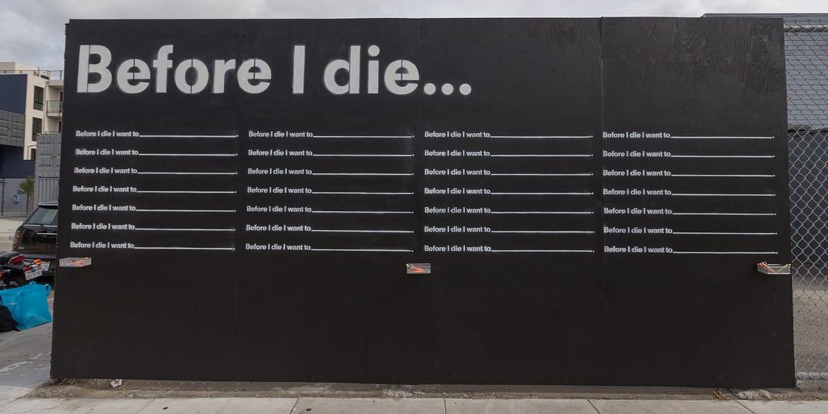 Image of: What Do You Want to Do Before You Die? — The Bold Italic — San Francisco