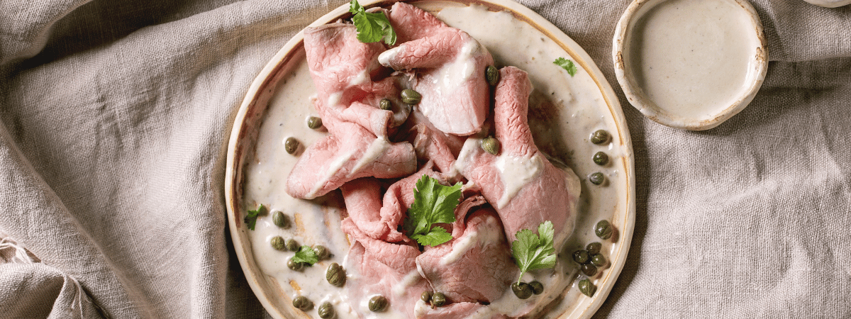 Vitello tonnato! Eenvoudig lekkers uit Piëmonte.
