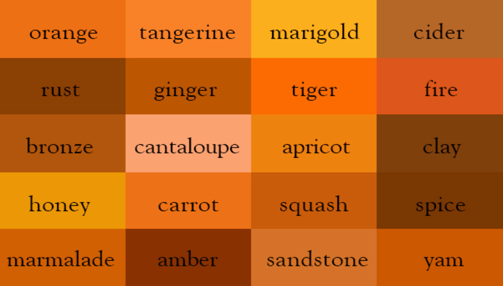 List Of 12 Color Names With Color Shades, Meaning & Psychology