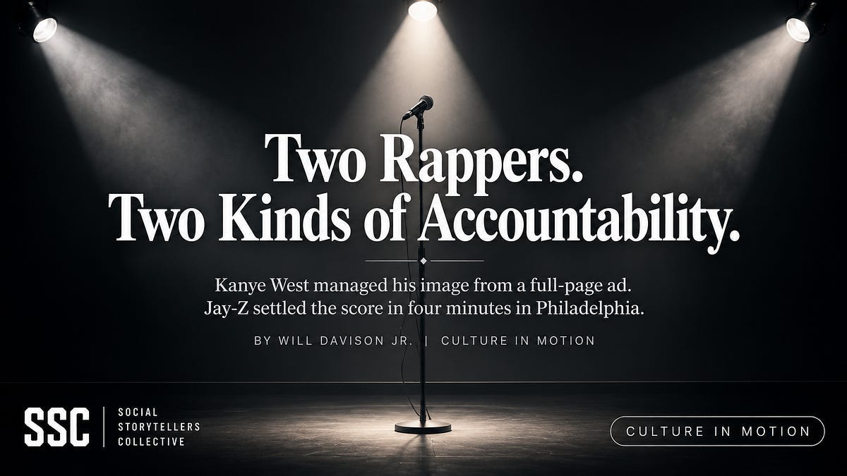 Two Rappers. Two Kinds of Accountability.