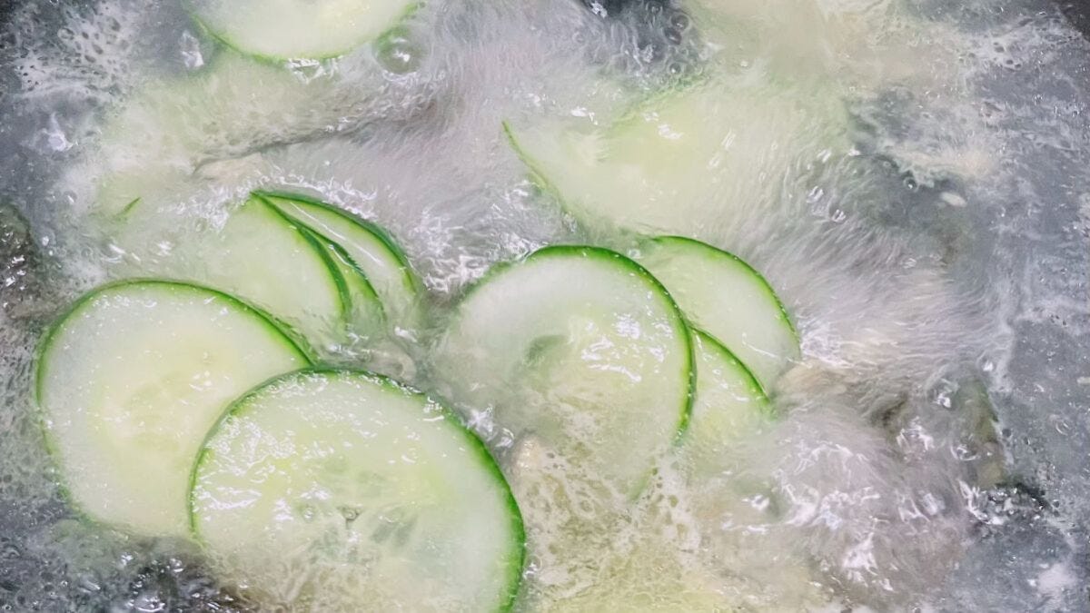How To Make Century Egg And Cucumber Soup | TheCleanEat