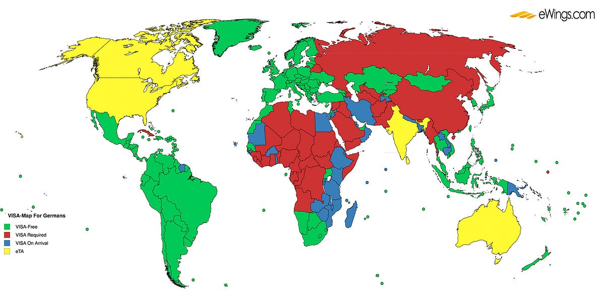 The best Passports in the World. German citizenship is a guarantee for… by Thilo Tom Hardt