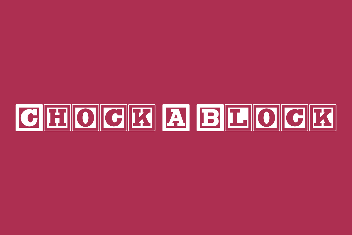 Chock a Block Font Byteblossom Medium