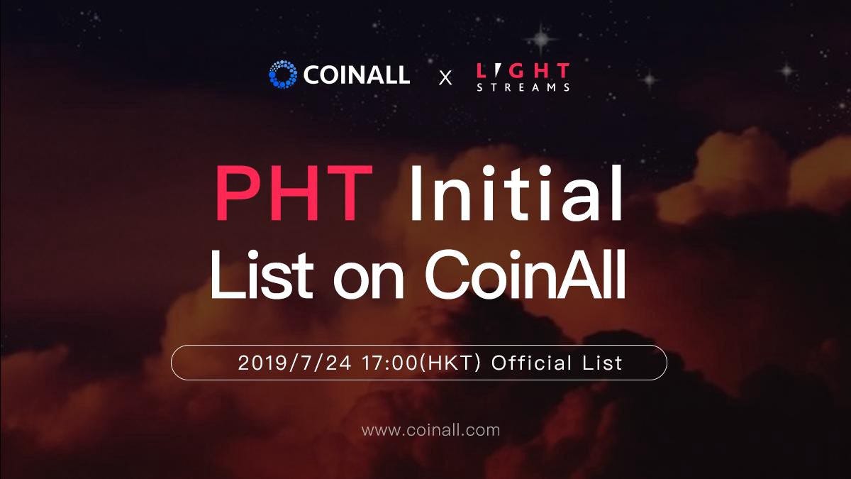 Lightstreams Photons (PHT) is listing on CoinAll exchange | by Michael  Smolenski | Lightstreams — The Blockchain for Speed and Privacy | Medium