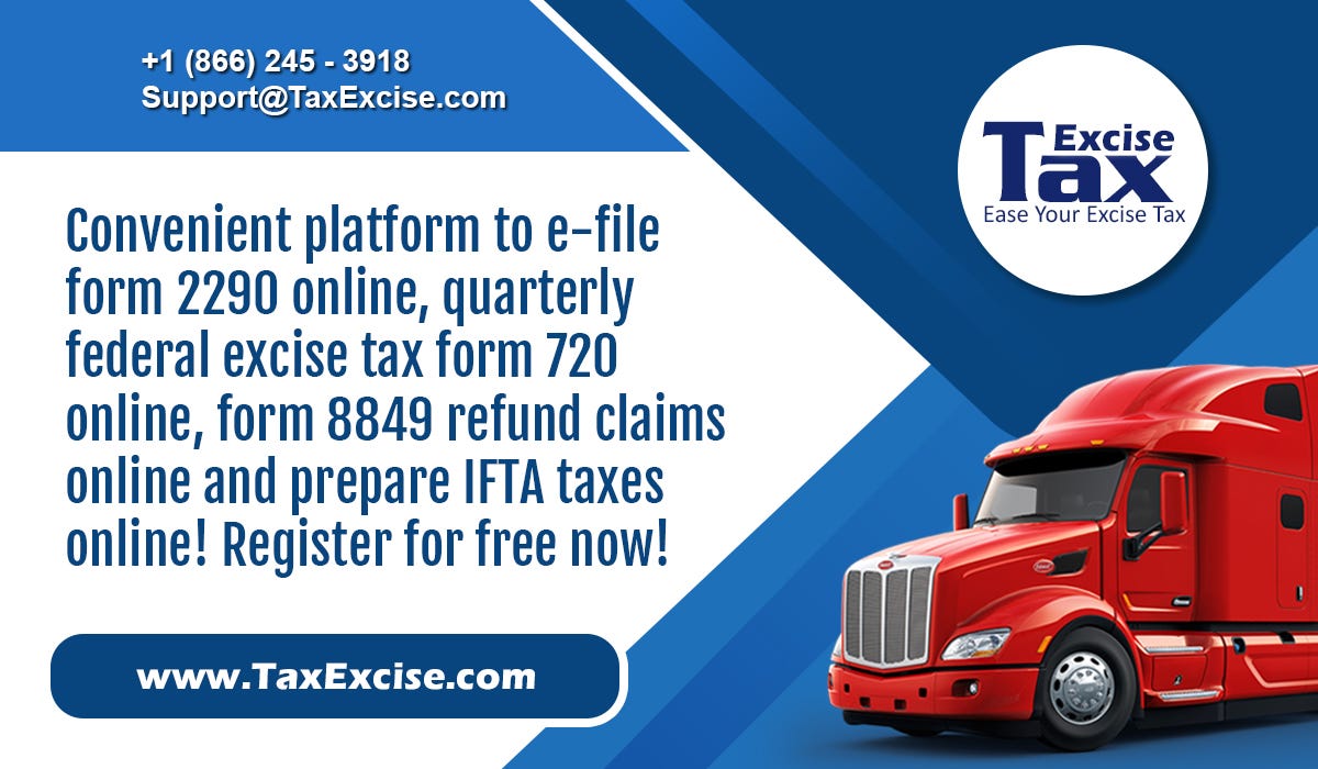 IRS-Approved E-filing services for federal excise taxes online.